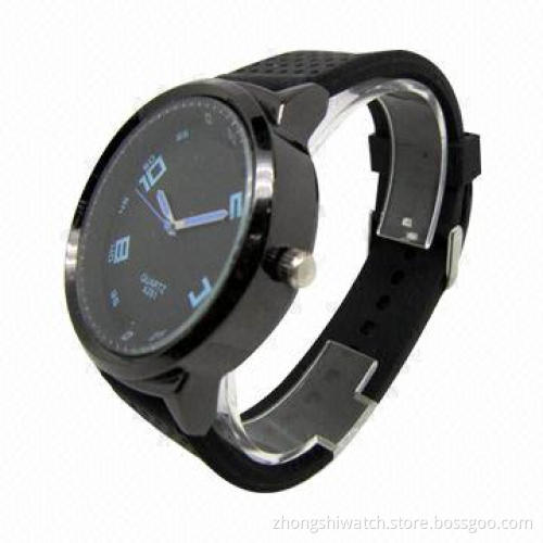 Stylish Fashion Wristwatch with Alloy Case, Silicone Strap Band, Japan Movement and Fantastic Design